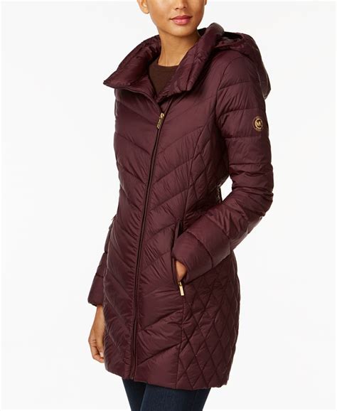 michael michael kors asymmetrical packable down puffer coat|Michael Kors packable down fill.